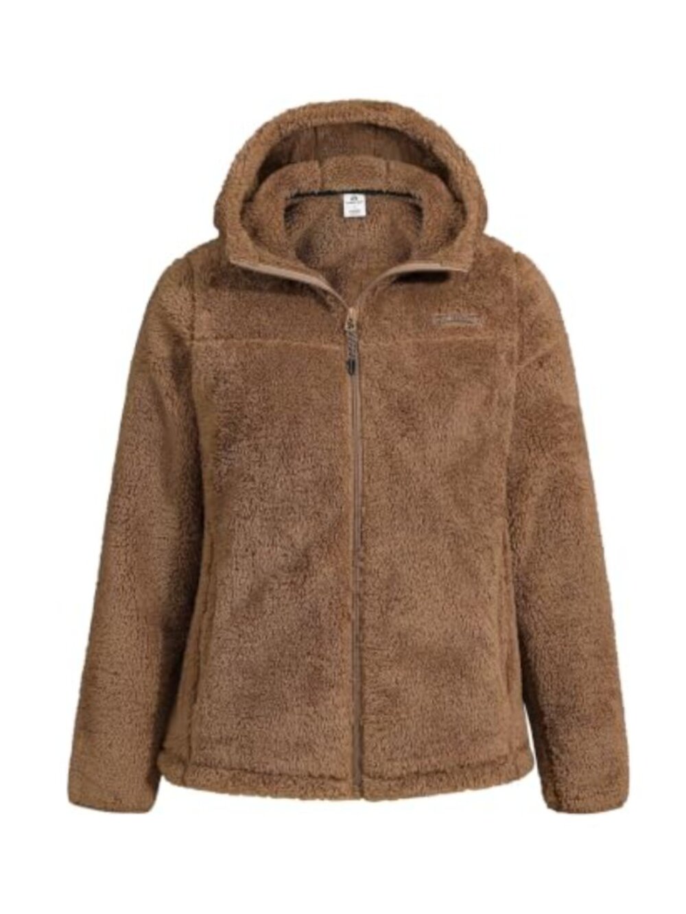 Women's Fuzzy Fleece Jacket Full Zip Hooded Lightweight Warm Coat